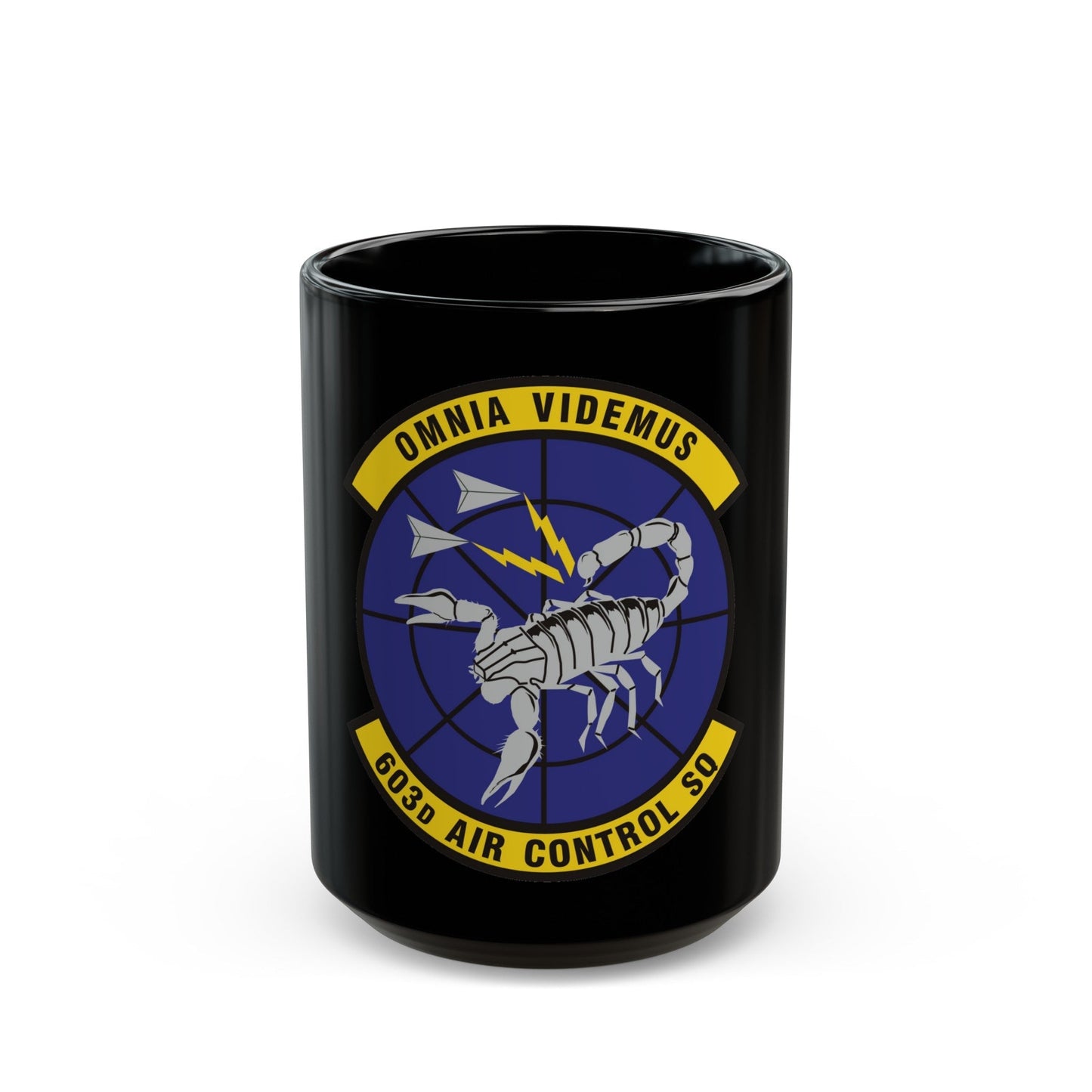 603d Air Control Squadron (U.S. Air Force) Black Coffee Mug-15oz-The Sticker Space