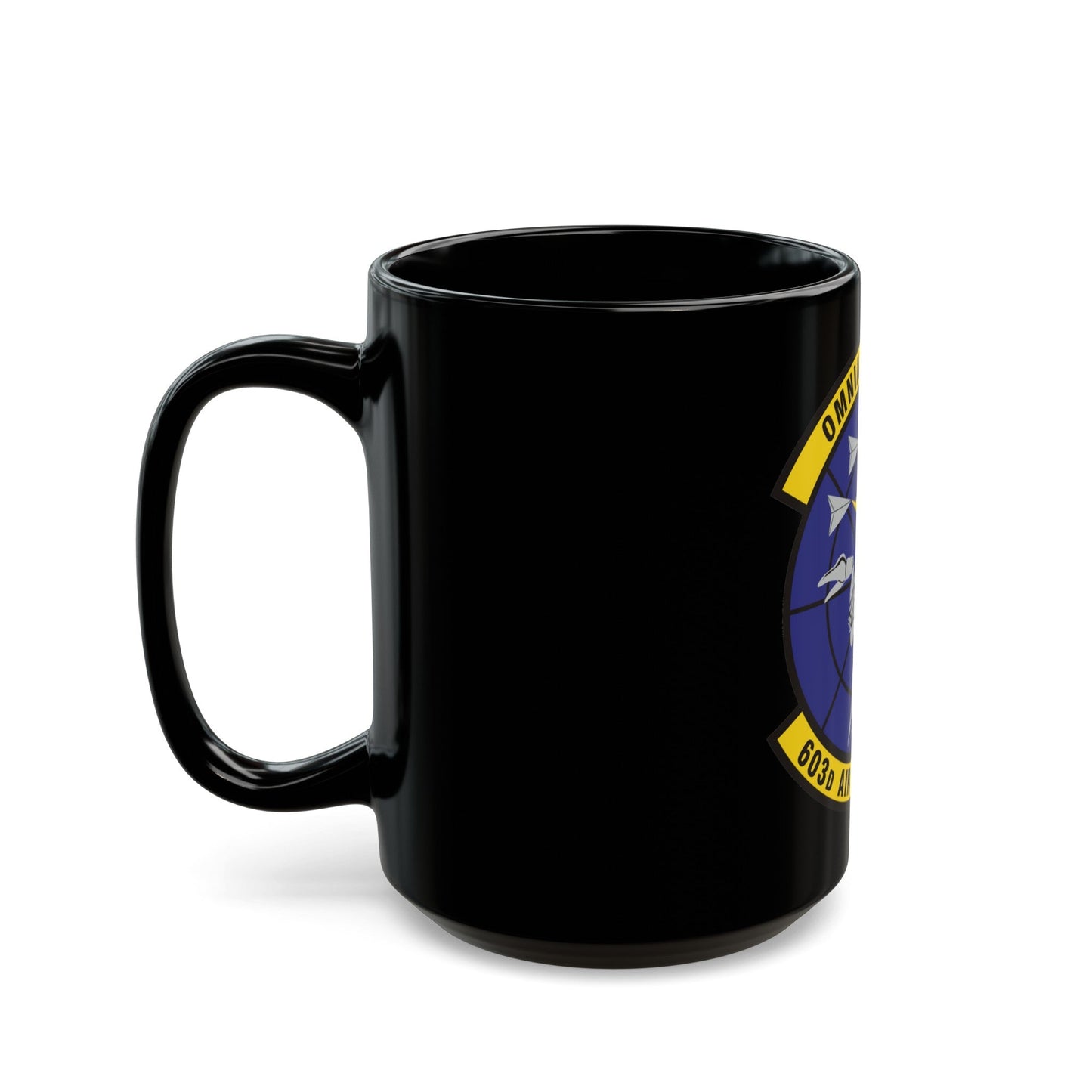 603d Air Control Squadron (U.S. Air Force) Black Coffee Mug-The Sticker Space