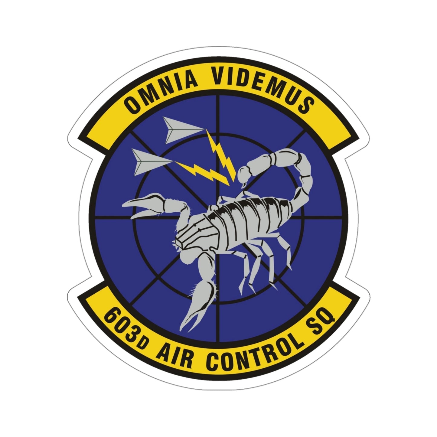 603d Air Control Squadron (U.S. Air Force) STICKER Vinyl Die-Cut Decal-4 Inch-The Sticker Space