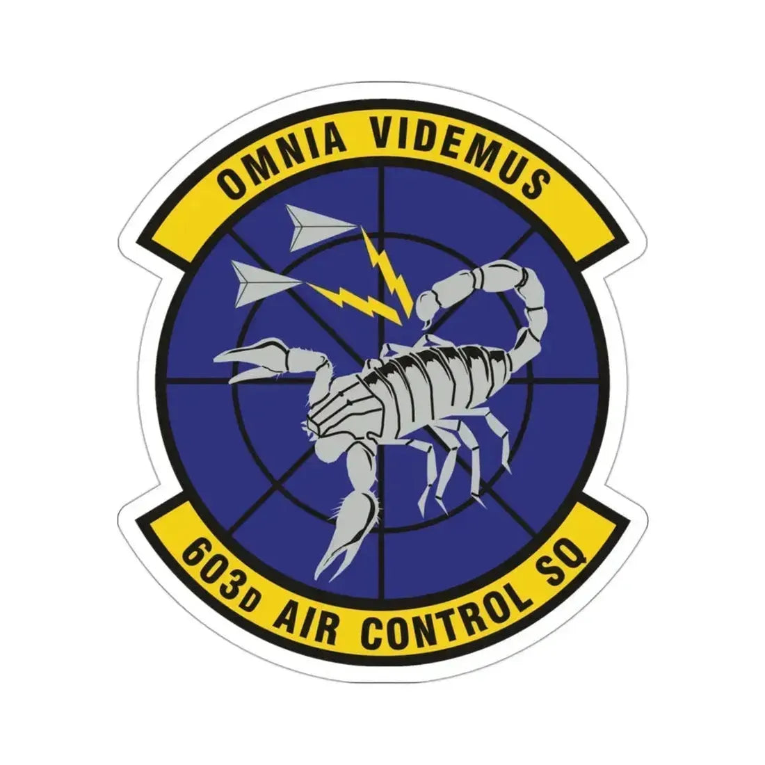 603d Air Control Squadron (U.S. Air Force) STICKER Vinyl Die-Cut Decal 3 Inch - The Sticker Space