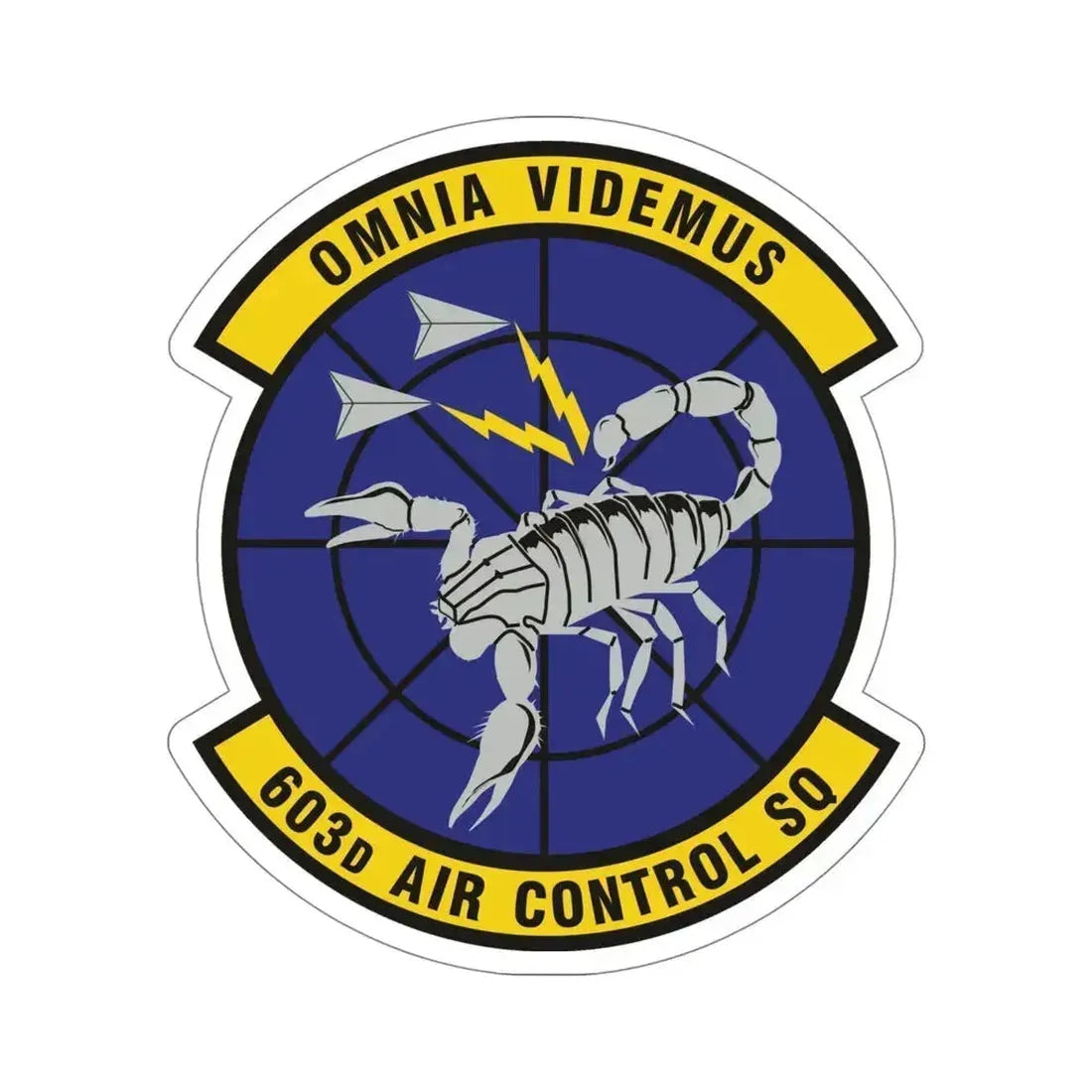 603d Air Control Squadron (U.S. Air Force) STICKER Vinyl Die-Cut Decal 5 Inch - The Sticker Space