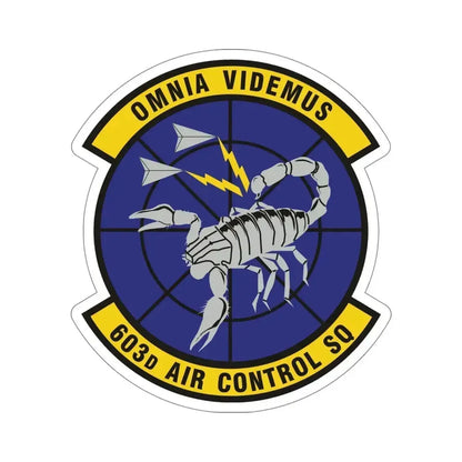603d Air Control Squadron (U.S. Air Force) STICKER Vinyl Die-Cut Decal 5 Inch - The Sticker Space