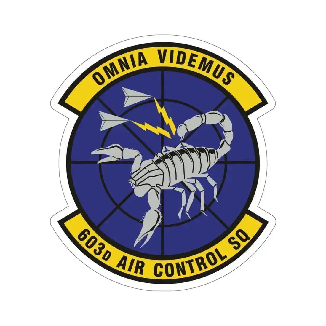 603d Air Control Squadron (U.S. Air Force) STICKER Vinyl Die-Cut Decal 6 Inch - The Sticker Space
