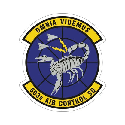 603d Air Control Squadron (U.S. Air Force) STICKER Vinyl Die-Cut Decal 6 Inch - The Sticker Space