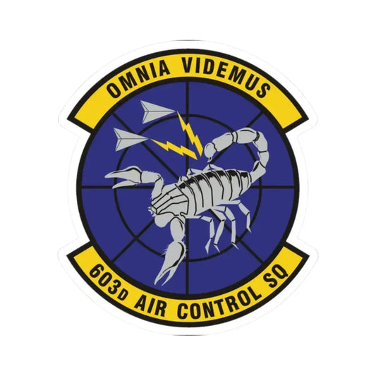 603d Air Control Squadron (U.S. Air Force) STICKER Vinyl Kiss-Cut Decal 2 Inch White - The Sticker Space