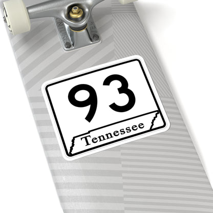 Tennessee 93 (Tennessee) (Road Sign) STICKER Vinyl Kiss-Cut Decal