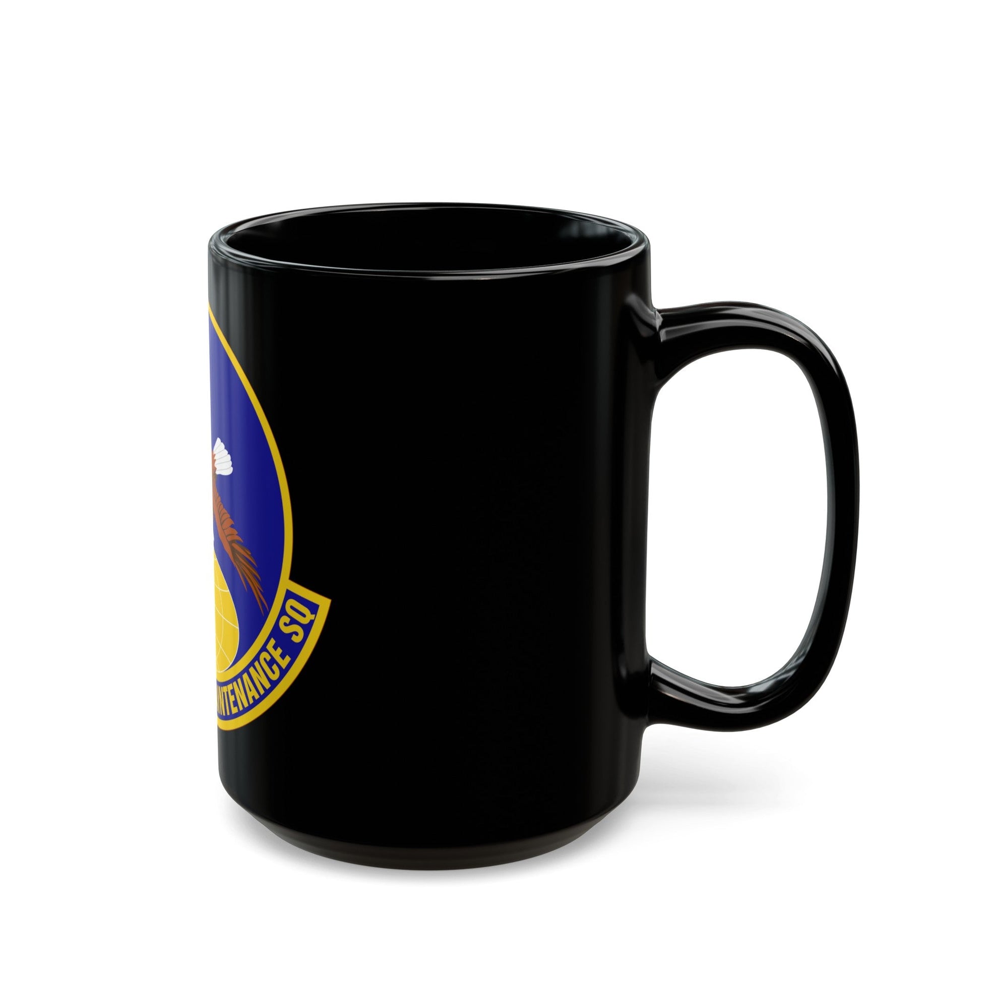 605 Aircraft Maintenance Squadron AMC (U.S. Air Force) Black Coffee Mug-The Sticker Space