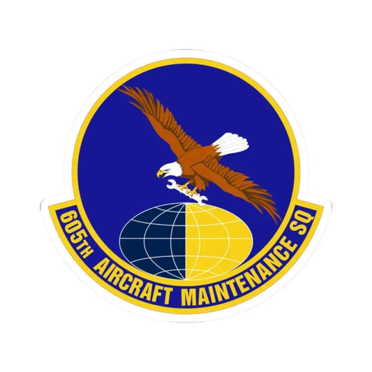 605 Aircraft Maintenance Squadron AMC (U.S. Air Force) STICKER Vinyl Kiss-Cut Decal 2 Inch White - The Sticker Space