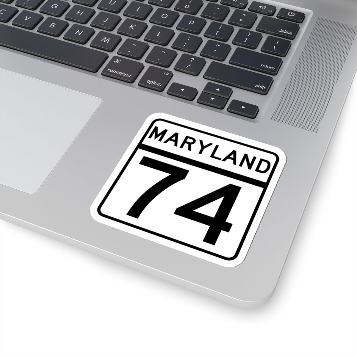 MD Route 74 (Maryland) (Road Sign) STICKER Vinyl Kiss-Cut Decal