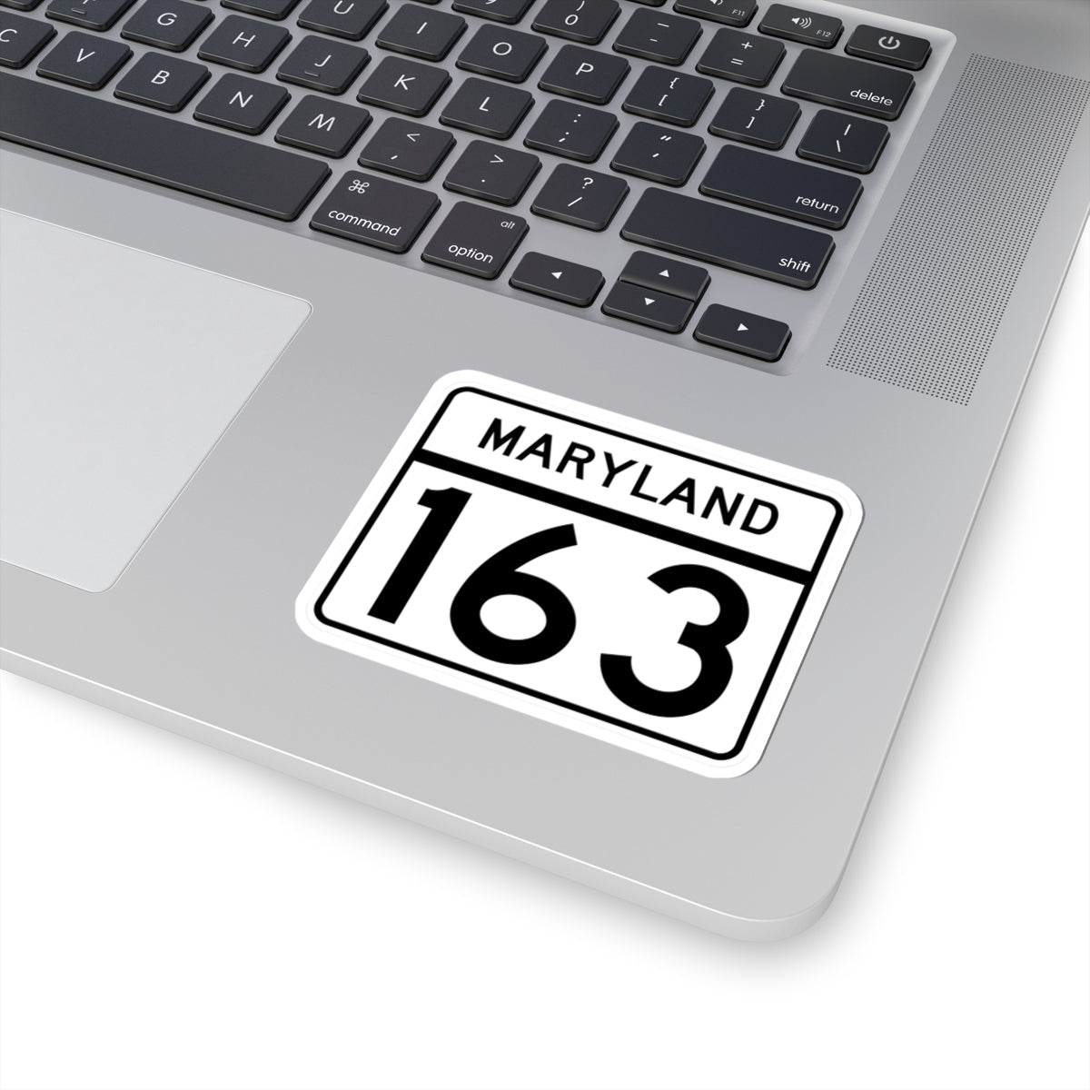MD Route 163 (Maryland) (Road Sign) STICKER Vinyl Kiss-Cut Decal
