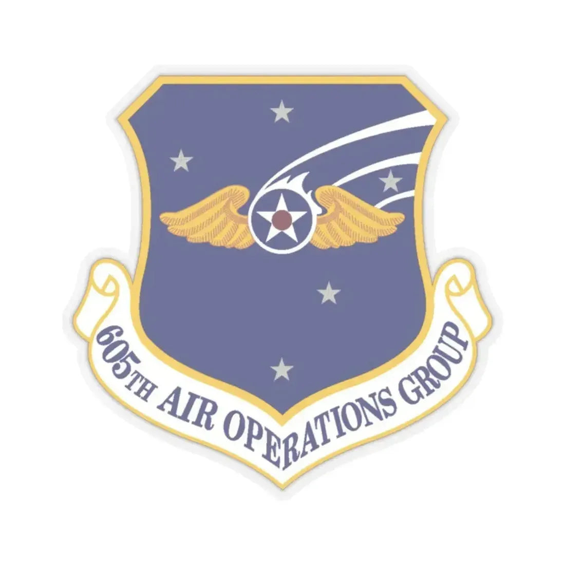 605th Air Operations Group (U.S. Air Force) STICKER Vinyl Kiss-Cut Decal 2 Inch Transparent - The Sticker Space