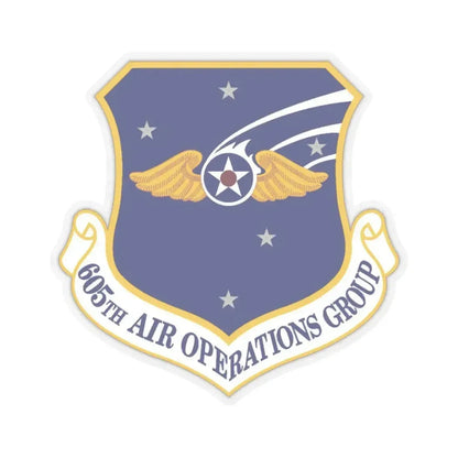 605th Air Operations Group (U.S. Air Force) STICKER Vinyl Kiss-Cut Decal 3 Inch Transparent - The Sticker Space