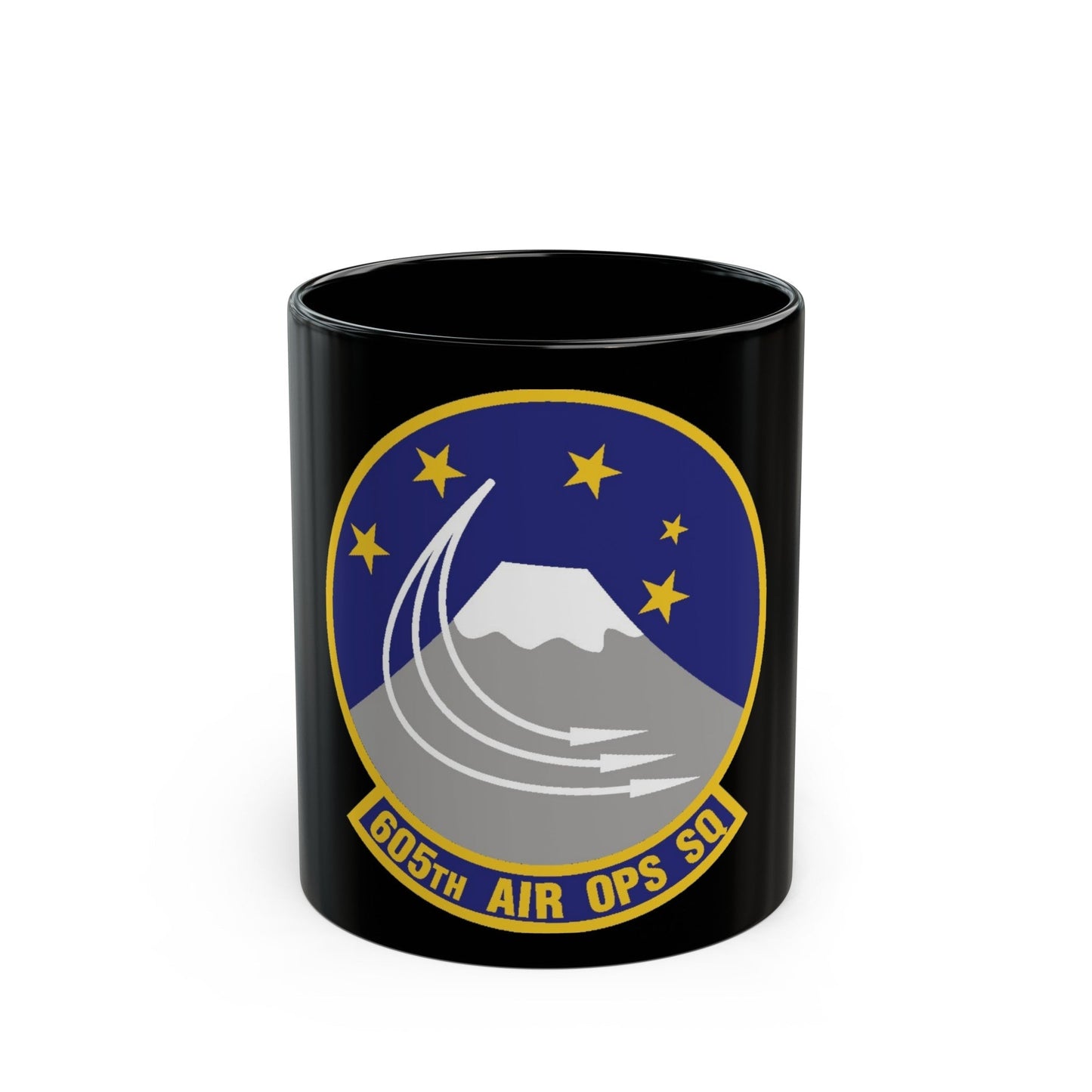 605th Air Operations Squadron (U.S. Air Force) Black Coffee Mug-11oz-The Sticker Space