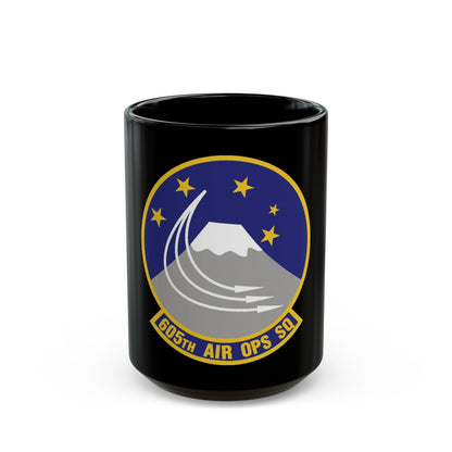 605th Air Operations Squadron (U.S. Air Force) Black Coffee Mug-15oz-The Sticker Space