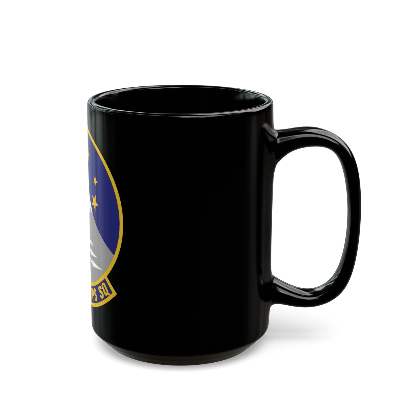 605th Air Operations Squadron (U.S. Air Force) Black Coffee Mug-The Sticker Space