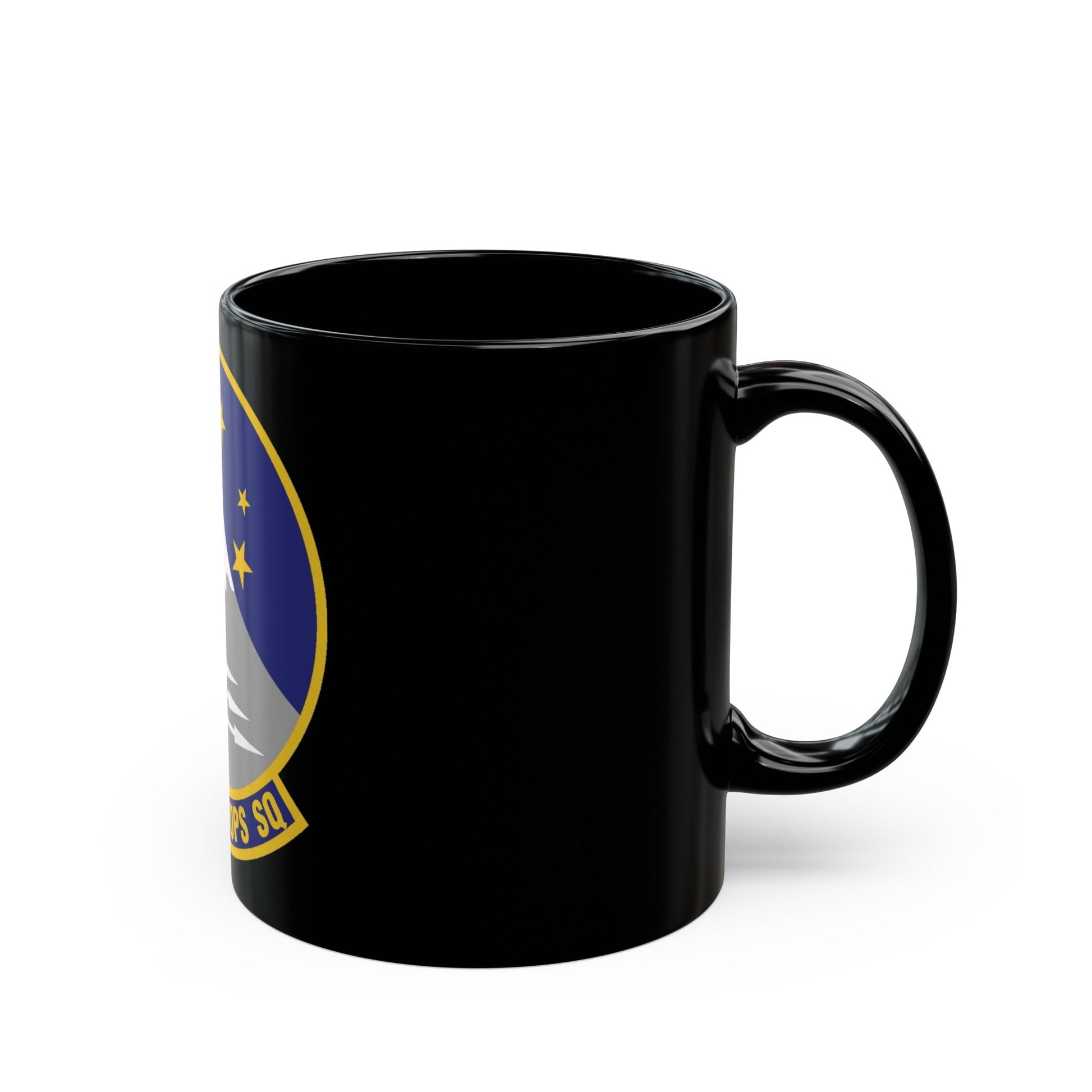 605th Air Operations Squadron (U.S. Air Force) Black Coffee Mug-The Sticker Space