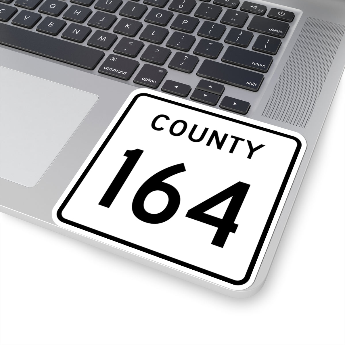 County 164 square (Minnesota) (Road Sign) STICKER Vinyl Kiss-Cut Decal