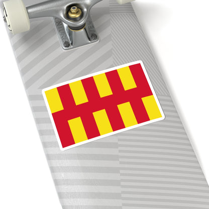 Flag of Northumberland (England) STICKER Vinyl Kiss-Cut Decal