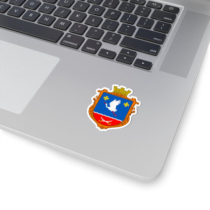 UKR Markushi Berdychivskyi UHT (Ukraine) (Coat of Arms) STICKER Vinyl Kiss-Cut Decal