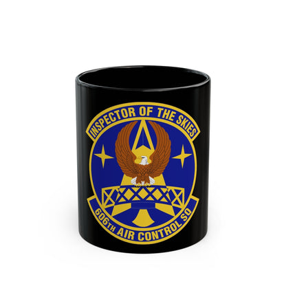 606th Air Control Squadron (U.S. Air Force) Black Coffee Mug-11oz-The Sticker Space