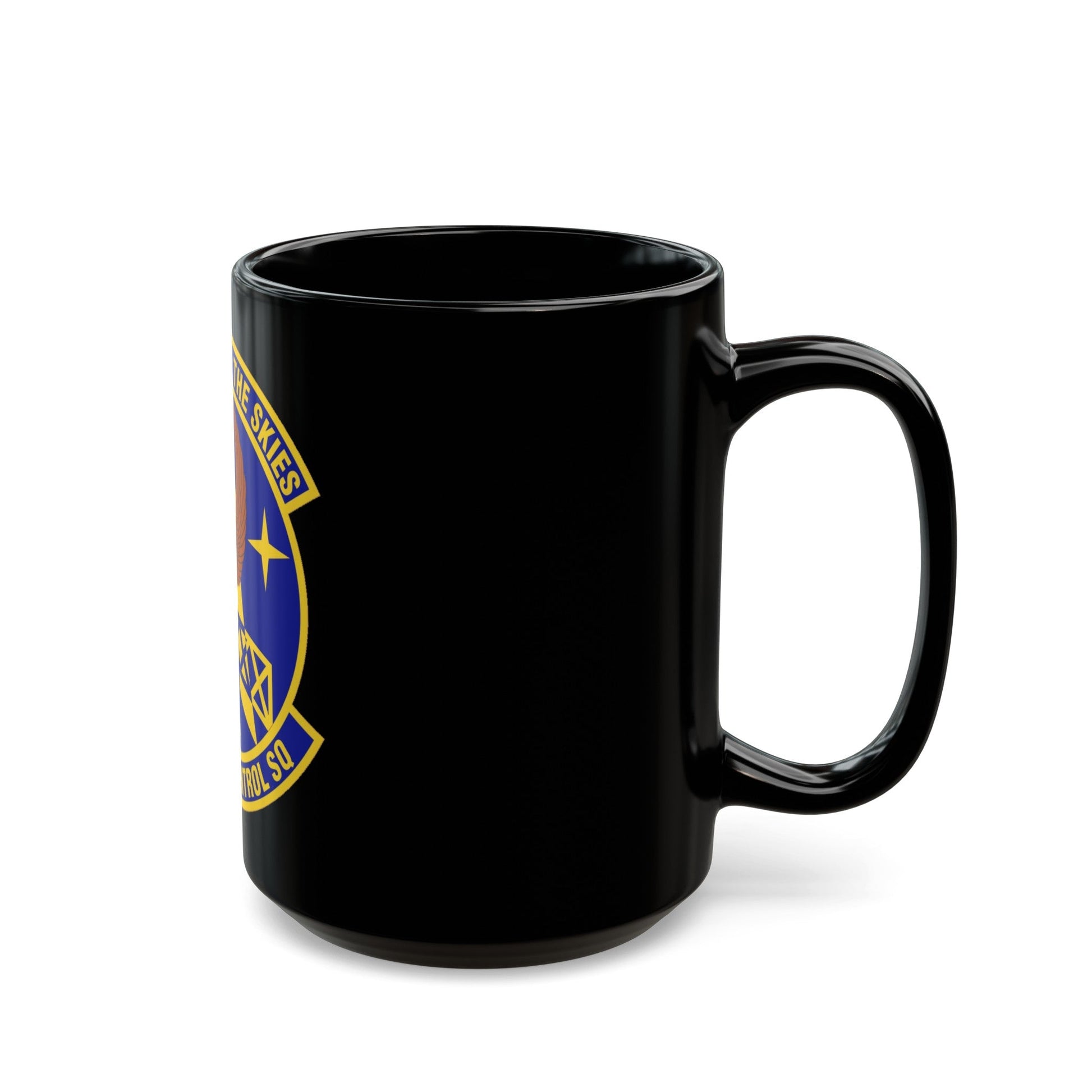 606th Air Control Squadron (U.S. Air Force) Black Coffee Mug-The Sticker Space