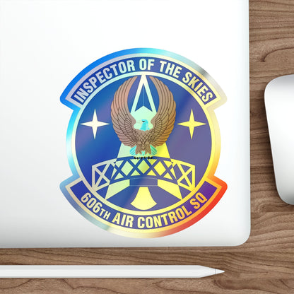 606th Air Control Squadron (U.S. Air Force) Holographic STICKER Die-Cut Vinyl Decal-The Sticker Space