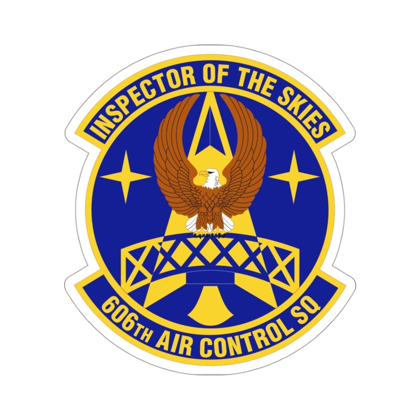 606th Air Control Squadron (U.S. Air Force) STICKER Vinyl Die-Cut Decal-3 Inch-The Sticker Space