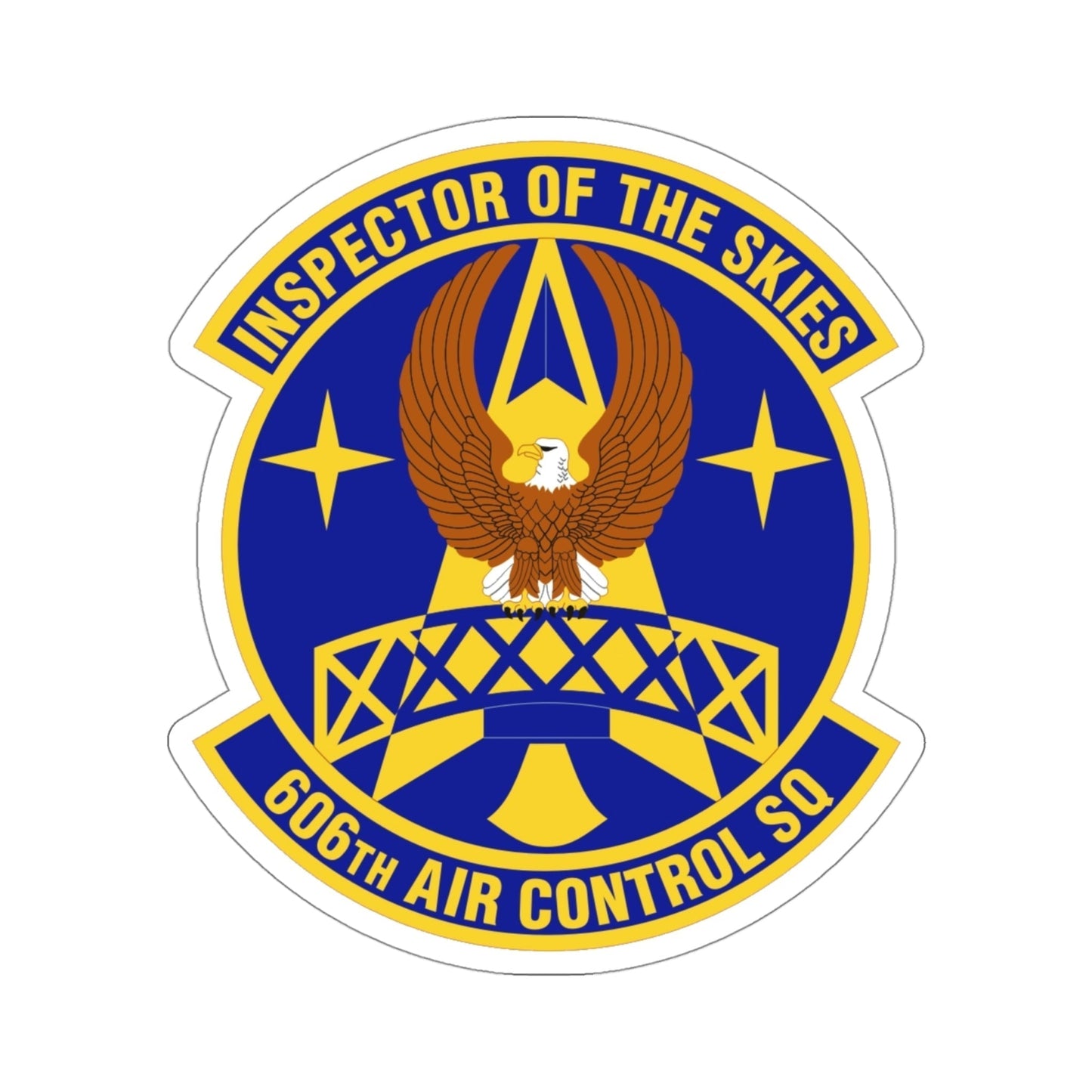 606th Air Control Squadron (U.S. Air Force) STICKER Vinyl Die-Cut Decal-4 Inch-The Sticker Space