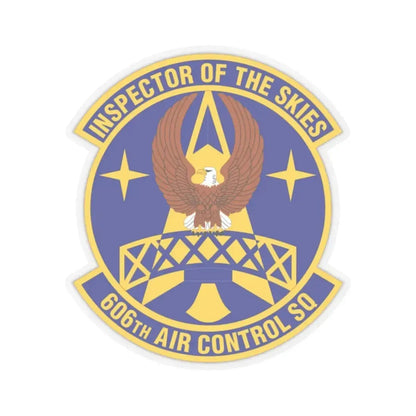 606th Air Control Squadron (U.S. Air Force) STICKER Vinyl Kiss-Cut Decal 2 Inch Transparent - The Sticker Space