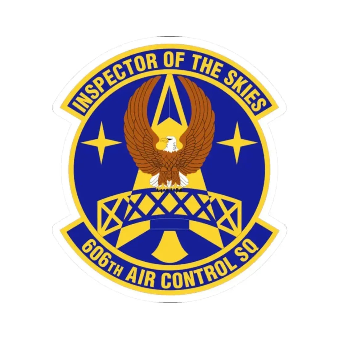 606th Air Control Squadron (U.S. Air Force) STICKER Vinyl Kiss-Cut Decal 2 Inch White - The Sticker Space