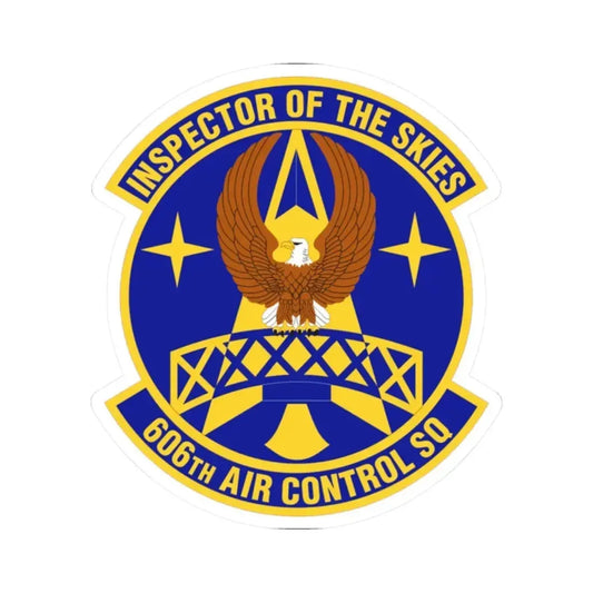 606th Air Control Squadron (U.S. Air Force) STICKER Vinyl Kiss-Cut Decal 2 Inch White - The Sticker Space