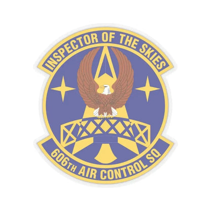 606th Air Control Squadron (U.S. Air Force) STICKER Vinyl Kiss-Cut Decal 3 Inch Transparent - The Sticker Space