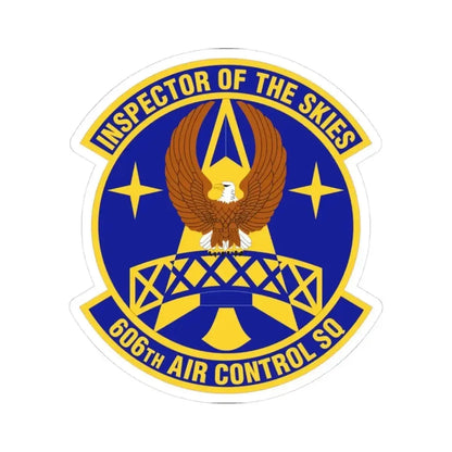 606th Air Control Squadron (U.S. Air Force) STICKER Vinyl Kiss-Cut Decal 3 Inch White - The Sticker Space
