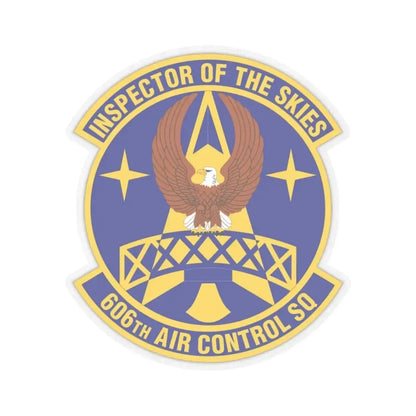 606th Air Control Squadron (U.S. Air Force) STICKER Vinyl Kiss-Cut Decal 4 Inch Transparent - The Sticker Space