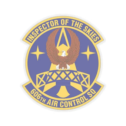 606th Air Control Squadron (U.S. Air Force) STICKER Vinyl Kiss-Cut Decal 6 Inch Transparent - The Sticker Space