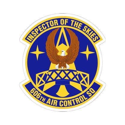 606th Air Control Squadron (U.S. Air Force) STICKER Vinyl Kiss-Cut Decal 6 Inch White - The Sticker Space