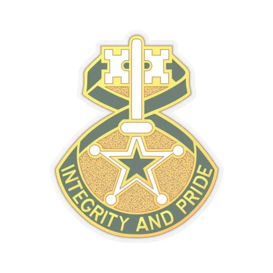 607 Military Police Battalion (U.S. Army) STICKER Vinyl Kiss-Cut Decal 2 Inch Transparent - The Sticker Space