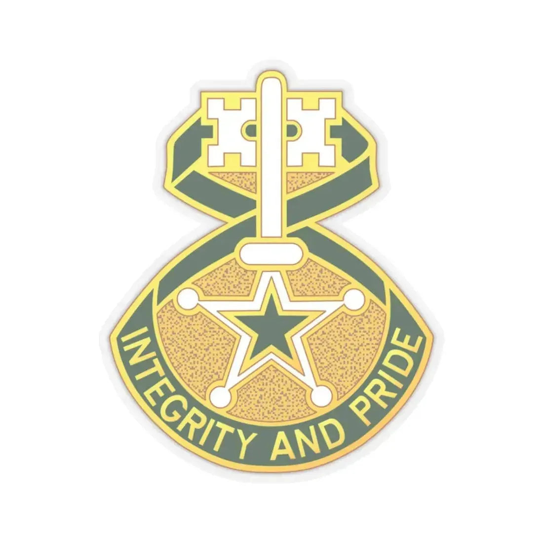 607 Military Police Battalion (U.S. Army) STICKER Vinyl Kiss-Cut Decal 3 Inch Transparent - The Sticker Space