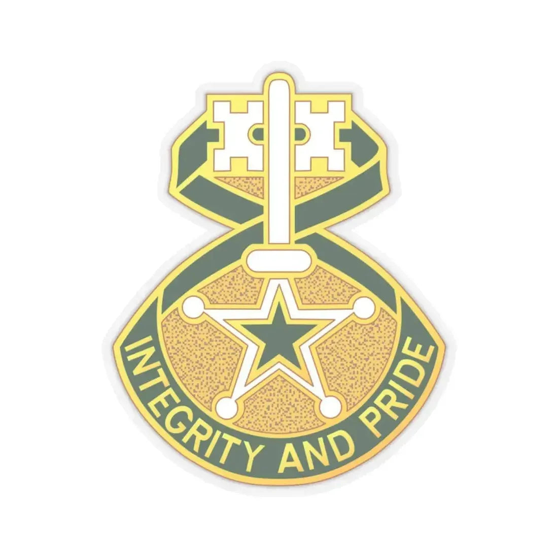 607 Military Police Battalion (U.S. Army) STICKER Vinyl Kiss-Cut Decal 4 Inch Transparent - The Sticker Space