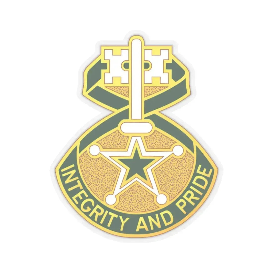 607 Military Police Battalion (U.S. Army) STICKER Vinyl Kiss-Cut Decal 6 Inch Transparent - The Sticker Space