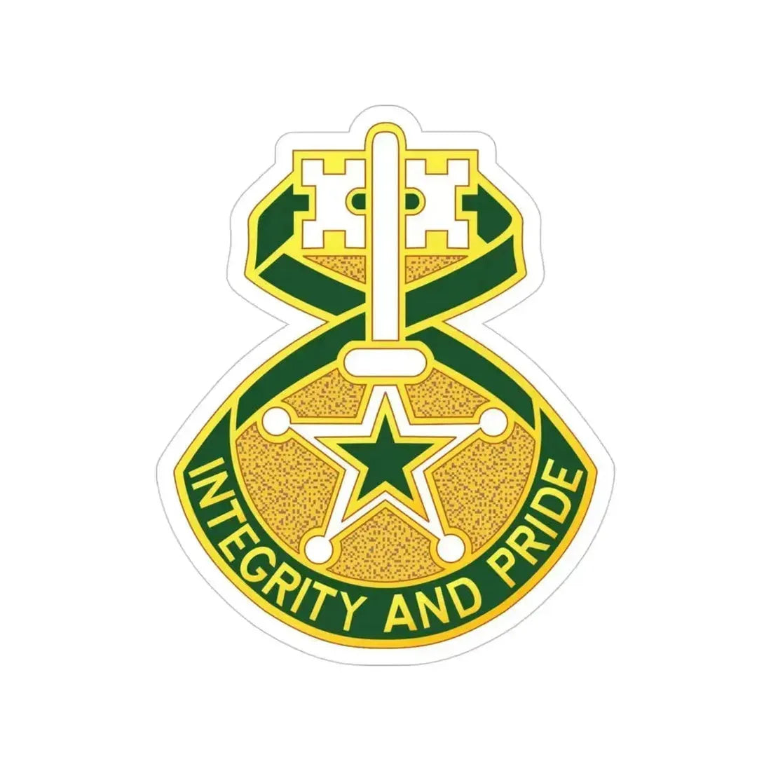 607 Military Police Battalion (U.S. Army) Transparent STICKER Die-Cut Vinyl Decal 4 Inch - The Sticker Space