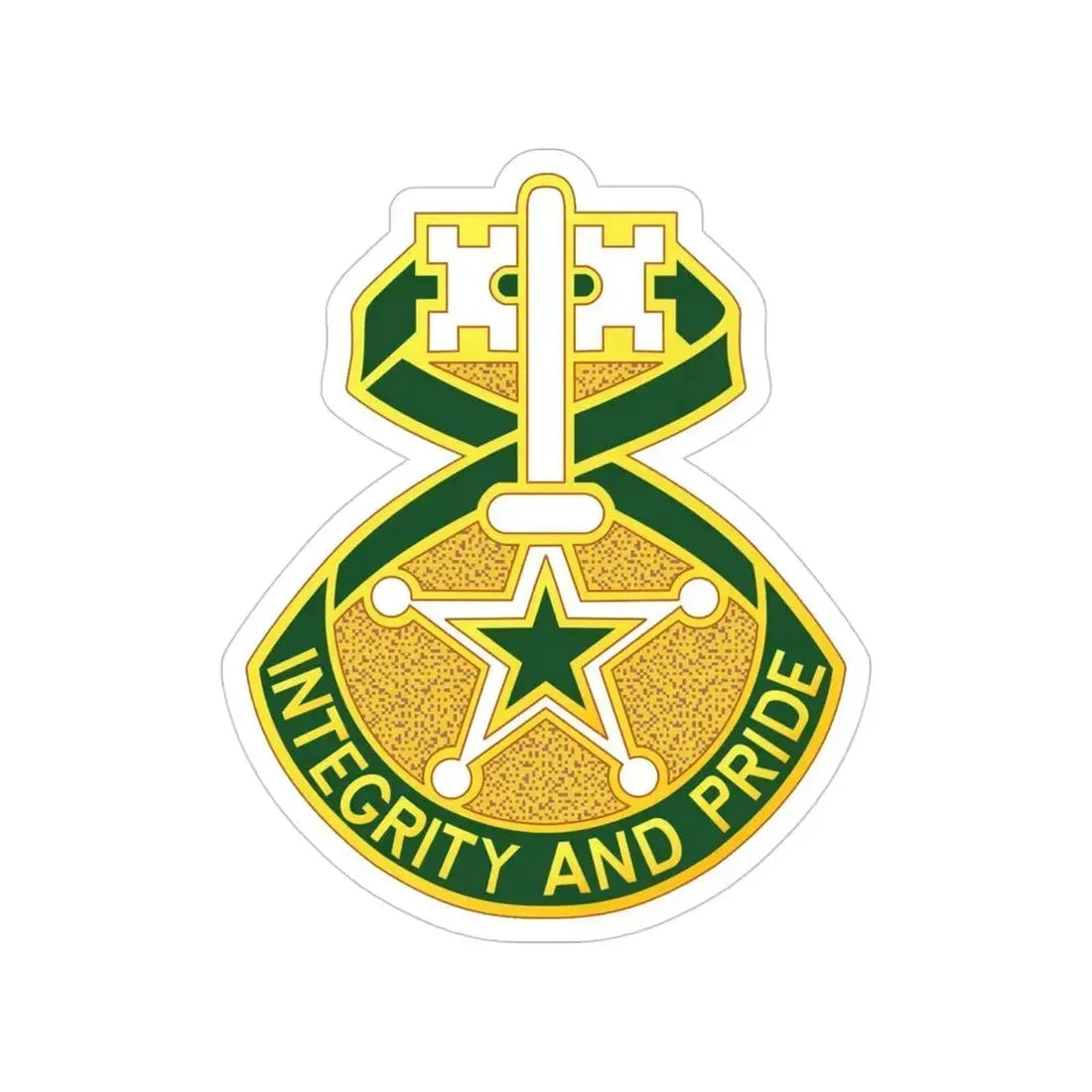 607 Military Police Battalion (U.S. Army) Transparent STICKER Die-Cut Vinyl Decal 4 Inch - The Sticker Space