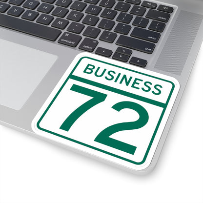MD Route 72 Business (Maryland) (Road Sign) STICKER Vinyl Kiss-Cut Decal