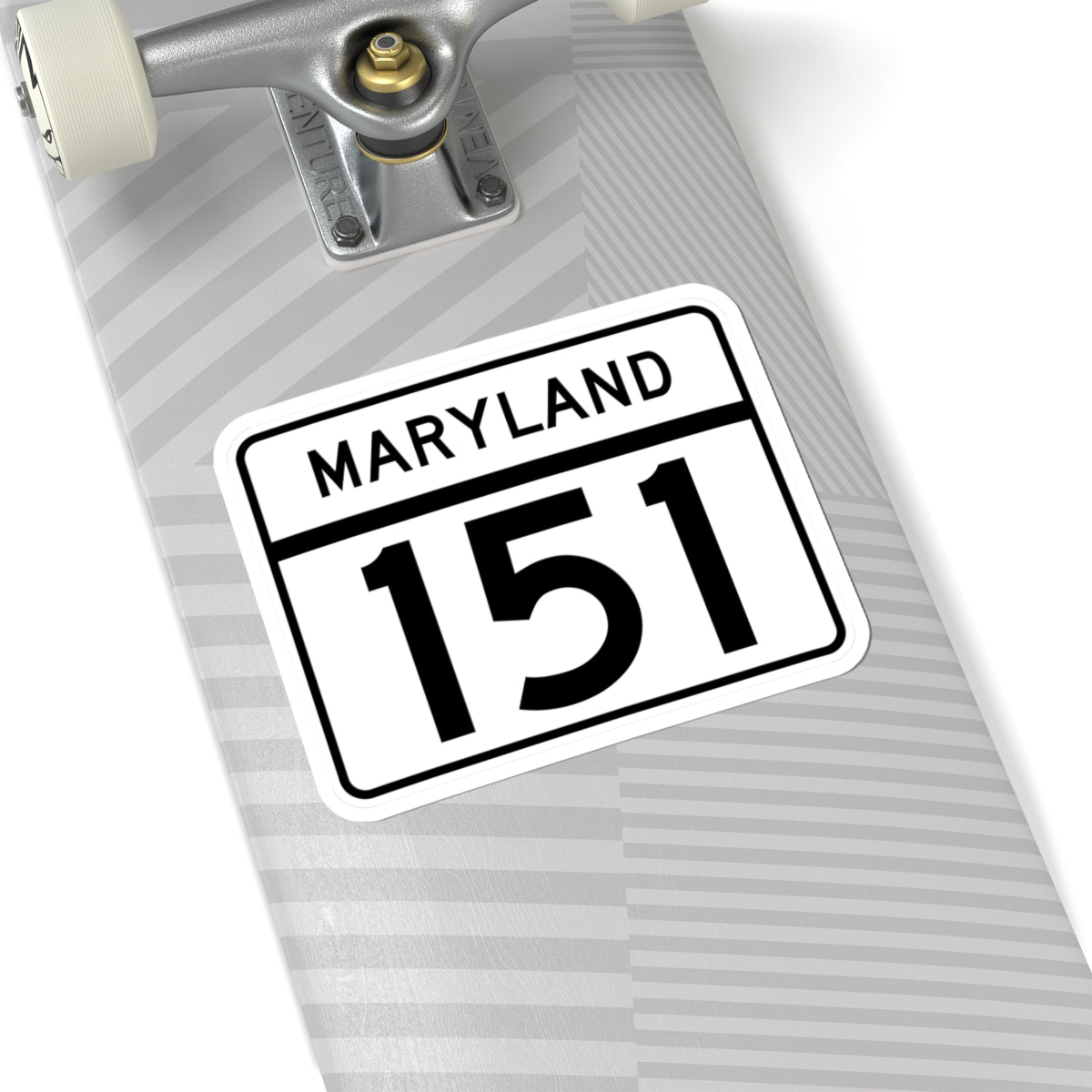 MD Route 151 (Maryland) (Road Sign) STICKER Vinyl Kiss-Cut Decal