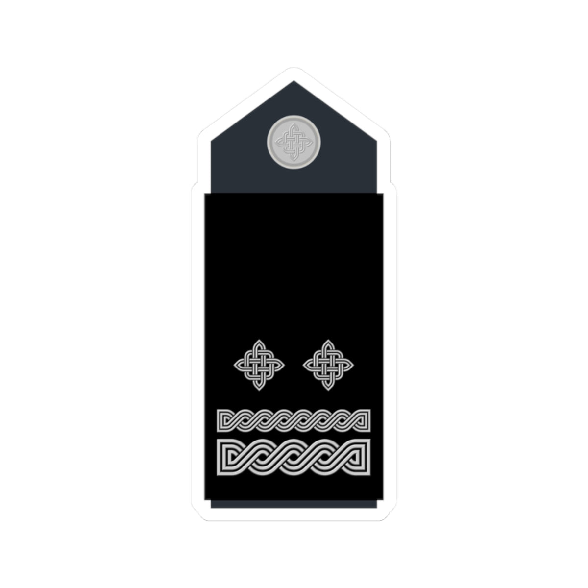 Naramenica službene odore pukovnika HRZ i PZO (Croatia) (Military Rank) STICKER Vinyl Kiss-Cut Decal