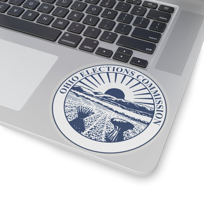 Seal of the Ohio Elections Commission - STICKER Vinyl Kiss-Cut Decal