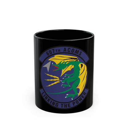 607th Air Communications Squadron (U.S. Air Force) Black Coffee Mug-11oz-The Sticker Space