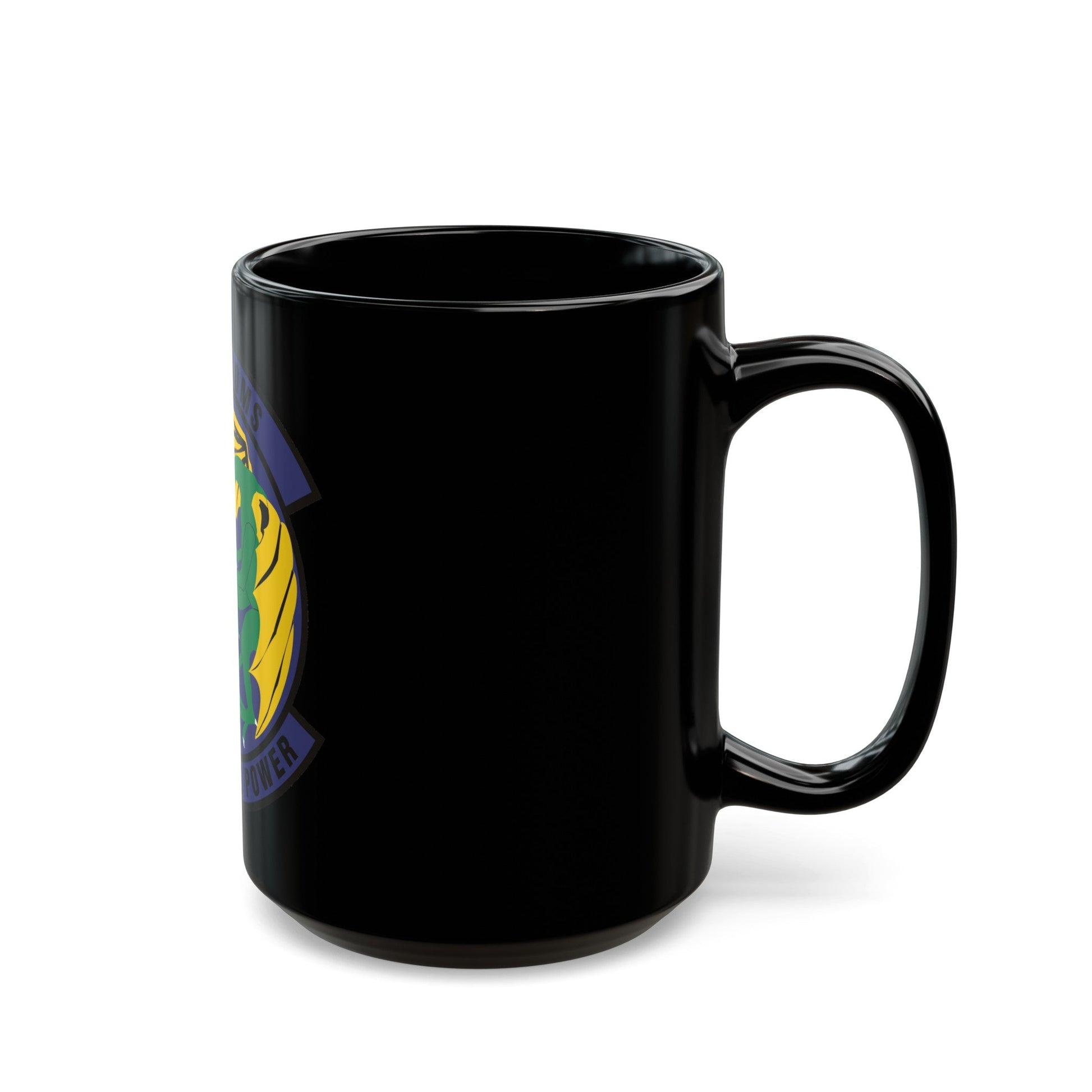 607th Air Communications Squadron (U.S. Air Force) Black Coffee Mug-The Sticker Space