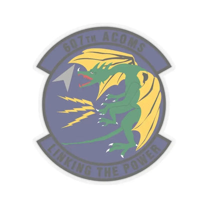 607th Air Communications Squadron (U.S. Air Force) STICKER Vinyl Kiss-Cut Decal 4 Inch Transparent - The Sticker Space