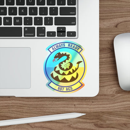 607th Air Control Squadron (U.S. Air Force) Holographic STICKER Die-Cut Vinyl Decal-The Sticker Space